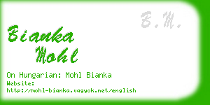 bianka mohl business card